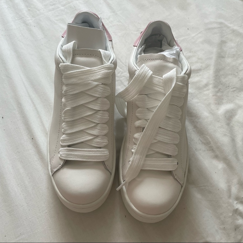 Coach White/Pink Low Top Sneakers Brand New